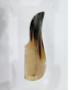 Luxury Designer Hair Comb Mini Vintage Handmade Bridal Feather Hair Comb with Natural Horn Elegant Indian Pocket Size - Product Image 4