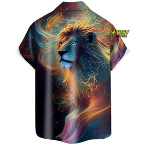 2025 nouvelle mode personnalisé hommes Polyester hawaïen chemise décontractée motif 3D été vêtements de plage avec bouton pour Resort extérieur - Product Image 2