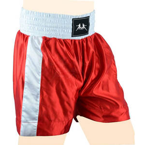 Wide <b>Leg</b> Opening For Comfortable Movement Custom Boxing Shorts With Elastic Waist And Latest Design - Product Image 2