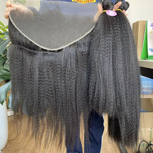 Extensions de cheveux humains vierges raides et ondulés, vague naturelle, super vague, vague lâche, vague italienne, lot + micro-liaison + clip - Product Image 1