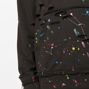 Sudadera con Capucha de Felpa 100% Algodón para Hombre, Estilo Urbano, Corte Regular, Diseño Desgastado, Impresión Personalizada con Logotipo - Product Image 5