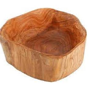 ESTICK Bols en bois écologiques de taille personnalisable, rustiques, anti-impact, pour salades, riz, soupes, avec logo personnalisé - Product Image 3