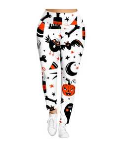 Pantalon de Yoga sans couture taille haute Leggings de gymnastique en polaire respirante pour femmes Style serré décontracté avec fille modèle Logo taille en gros - Product Image 1