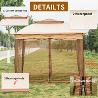 Canevas de camping en toile imperméable pop up pour 4 à 5 personnes, tente de canopée pour l'extérieur