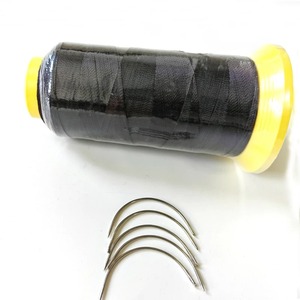 ด้ายไนลอน 1 ชิ้น พร้อมชุดโครเชต์แบบ Type C 5 ชิ้น สำหรับอุปกรณ์ร้านทำผม ด้ายโพลีเอสเตอร์สำหรับทำวิกผมและถักทอ - Product Image 6