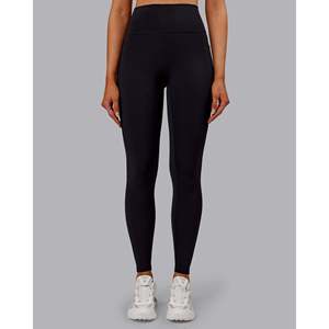 High-Rise Patterned Yoga <b>Leggings</b> with Pockets Full Length Tie Dye Nylon-Spandex Blend - Product Image 1
