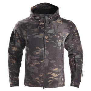 Veste tactique d'extérieur en molleton souple pour hommes, équipement d'hiver, vêtements, veste tactique avec chapeau - Product Image 2