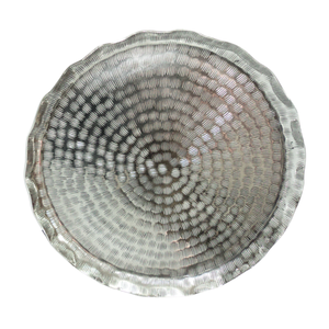 ชิปหอยเชลล์และชามแบบจุ่มทำจากโลหะสุดหรูจานเสิร์ฟอาหารในครัวแนววินเทจจานปาร์ตี้สไตล์โมเดิร์นกลางศตวรรษตกแต่งบ้านริมชายหาด - Product Image 4