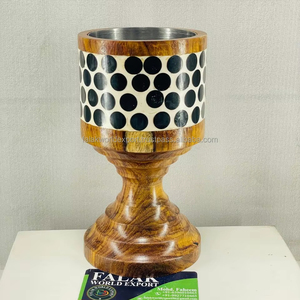 Ensemble complet de luxe de brûleur d'encens Mubkhar en bois et nacre et un support de bobine de parfum en acier inoxydable par FWE - Product Image 6