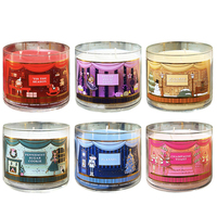 Velas de soja perfumadas, modernas y de lujo, con etiquetas personalizadas, con tapa de madera y caja de regalo, gran oferta, venta al por mayor