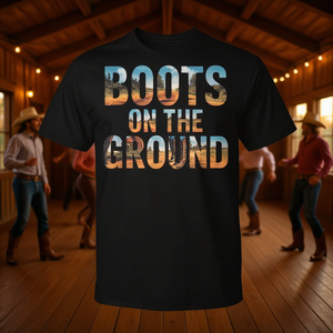 Maglietta promozionale Boots on Da Ground Western Linedance - Product Image 3