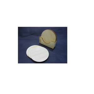 Top Selling Wood <b>Drink</b> <b>Coasters</b> With Holder 6 Pieces Wooden <b>Coasters</b> Cup <b>Coaster</b> Set for Bar Kitchen Home Apartment Walnut Wood - Product Image 2