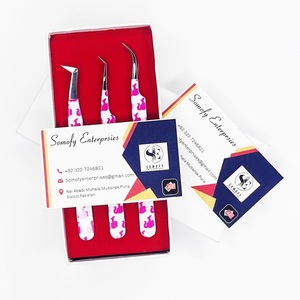 Pinzas para pestañas de muñeca bonita, pinzas para pestañas de volumen de acero inoxidable japonesas más vendidas, pinzas para extensión de pestañas de alta calidad - Product Image 1