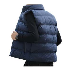 เสื้อกั๊กขนเป็ดสำหรับผู้ชายเสื้อโค้ทเสื้อกั๊กขนเป็ดสีกรมท่าสำหรับฤดูหนาว - Product Image 2