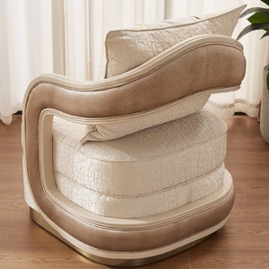 Ensemble canapé sectionnel trône doré personnalisé européen Éponge en acier inoxydable tissu rembourré confortable salon <span class=keywords><strong>appartement</strong></span> - Product Image 5