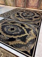 Premium High Quality Goldenmoon Machine Made Polyester Plush Pet Friendly Modern Persian Design Carpets Rugs Home Use New