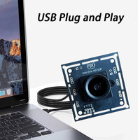 720P 1MP COMS USB HD Caméra Module Industriel 30FPS Grand Angle Sans Distorsion Objectif Caméra Webcam pour Windows Android Liunx