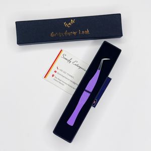Pinzas para Pestañas Somofy Enterprises Volume Tweezer, Color Morado, Acero Inoxidable, 10 mm, Precisión, Duraderas, Lisas/Serradas/Dentadas - Product Image 2
