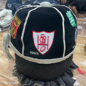 Las mejores gorras tradicionales de Rugby con honores, gorra holgada de Cricket con trenza plateada y borla - Product Image 2