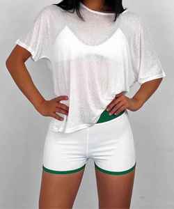 Ensemble de yoga de gymnastique pour femmes OEM soutien-gorge d'entraînement deux pièces et short de fitness modèle solide Gymwear à la mode - Product Image 5