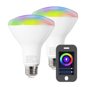 Chất lượng cao <span class=keywords><strong>LED</strong></span> bóng đèn thông minh br30 120V điều khiển bằng giọng nói điều khiển từ xa <span class=keywords><strong>LED</strong></span> Đèn làm việc với Alexa và Google trợ lý sử dụng cho nhà - Product Image 1