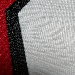 Maillot de hockey sur glace col en V rouge avec lettrage brodé Polyester respirant coupe ample adapté à toutes les saisons - Product Image 5