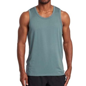 Top Quality <b>Men</b> Sports Gym Tank Top Bodybuilding <b>Singlet</b> Cotton Polyester Gym Fitness Training Man Breathable Tank Tops - Product Image 1