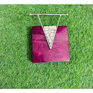 Pochettes personnalisées en plastique acrylique vert pour femmes sac à main de fête pochette de soirée en résine acrylique sac à main - Product Image 1