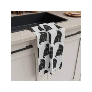 Golf brodé en coton fait à la main 20x30 145 GSM séchage rapide léger économique durable lavable coquillages torchons - Product Image 6