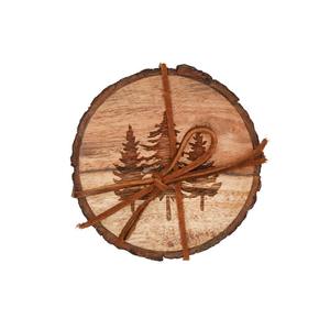 Prix de gros Dessous de verre en noyer Dessous de verre en bois - Product Image 3