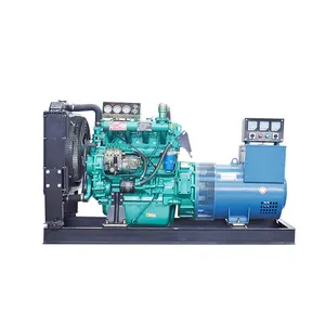 Weichai brand open silent type 50kw 60kva 3 phase low rpm diesel electric generator with low prices