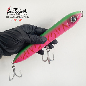 Señuelo de Pesca Flotante de Superficie de 165/210 mm, Tipo Crankbait <span class=keywords><strong>Yozuri</strong></span>, para Pesca de Musky, con Cuerpo de Sublimación, Tipo Popper - Product Image 2