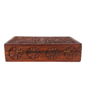 Most Selling Antique Style Hand Carved <b>Wooden</b> Jewelry <b>Box</b> Vintage Casket <b>Box</b> for <b>Keepsakes</b> Trinket Heirloom & Decorative Storage - Product Image 6