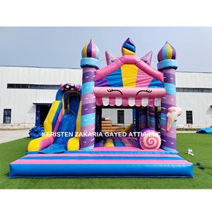 High Quality PVC Material Candy Land <b>Inflatable</b> Jumping Castle Outdoor Commercial Bounce <b>House</b> Kids Playhouse - Product Image 5