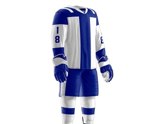 Uniforme de Hockey sobre Hielo para Hombre, Ligero, Transpirable, Estampado, Ecológico, de Secado Rápido, Material Duradero de Poliéster/Spandex, Gran Venta - Product Image 3