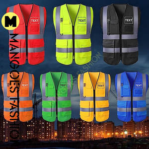 Gilet de sécurité avec logo Gilet réfléchissant personnalisé Vente directe Gilet de sécurité réfléchissant Vêtements de travail réfléchissants haute visibilité - Product Image 6