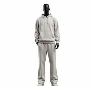 Conjunto Deportivo Personalizado de Alta Calidad 100% Algodón para Hombre, Sudadera con Capucha y Pantalones Deportivos, Sudadera Holgada de Dos Piezas para Hombre - Product Image 3