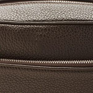 Good Quality Genuine Leather Shave Kit <b>Bag</b> Large Capacity Casual Style with Zipper Closure Reusable-Price for Sale - Product Image 4