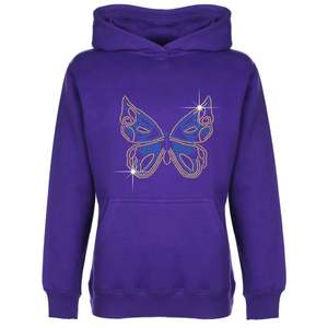 Cotton Rockstar Style with Rhinestone Hoodie Declaración-Making Fit Rhinestone Hoodie para hombres - Product Image 3