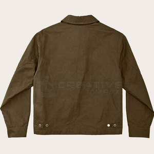 Vente en gros de vestes en tissu tendance 100% coton pour hommes, respirantes, élégantes, col montant, logo personnalisé, saison d'hiver basse quantité minimale de commande haute - Product Image 2