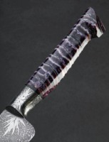 Couteau de chef ambidextre en acier inoxydable de haute qualité, fait main, avec lame de 8 pouces et manche en résine - Couteau de cuisine, idée cadeau pour un anniversaire