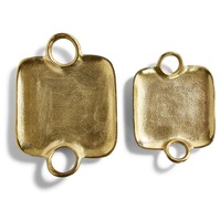 Bandejas de oro decorativas Metropolitan con asas para cocina, decoración de bodas, bandejas para servir, fabricante indio
