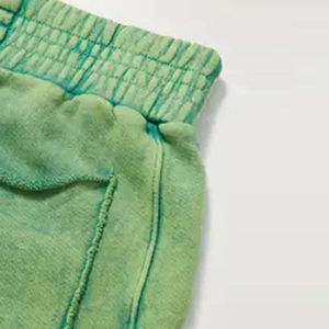 Shorts de rue lavés à la pierre respirants à séchage rapide 100% coton pour hommes, toile solide et légère avec impression de logo sur mesure - Product Image 4