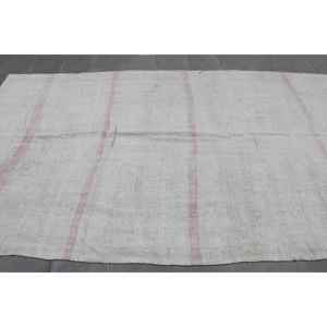 Alfombra Turca Grande de 5.7x9.8 pies, Alfombra Persa Blanca Vintage - Product Image 4