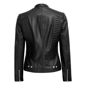 Bon marché Vestes en cuir pour femmes pour dames Mode Nouvelle arrivée Vestes personnalisées en vrac Quantité Veste en cuir véritable - Product Image 2