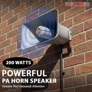 Altavoz de 5 Núcleos y 10 Pulgadas con Bocina PA de 200W, Sonido Potente, 8 Ohmios, para Uso en Interiores y Exteriores, Resistente a la Intemperie - Product Image 5