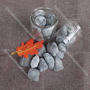Gran oferta de piedra de guijarro gris natural para decoración de paisajismo de jardín y grava de acuario - Product Image 3