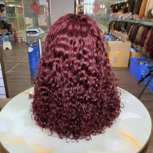 Hot Selling 14 Inch 13x4 Lace Luxury Curl <b>Wig</b>, Human Hair <b>Wigs</b>, <b>Wigs</b> For Black Women, Glossy Full Natural Curls - Product Image 2