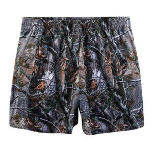 Pantalones cortos de baloncesto de camuflaje para hombre con estampado de sublimación personalizado 100% poliéster 5 pulgadas entrepierna cintura media rasgada informal sólido - Product Image 2