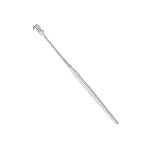 Retractor ขนาดเล็กโค้ง 165 มม.6.12" 3 ง่ามคมความลึก 5 มม.กว้าง 7 มม.ไม่ผ่านการฆ่าเชื้อปลายเดียวโลหะเหล็กหนัง Hook Retractor - Product Image 1